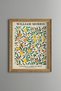 Green Branch Flower Pattern - Vintage Patterned Painting - Slim Model