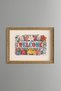 Welcome - Vintage Patterned Painting - Slim Model