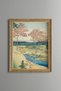 Yuhi Hill in Meguro - Vintage Patterned Painting - Slim Model