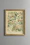 Botanical Flowers - Vintage Patterned Painting - Slim Frame