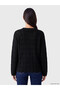 Peak New Season Black Openwork Women's Knit Sweater - 4