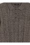 Esvab • Modern & Distinctive Devrik Roba Collar Embroidered Men's Knitwear Sweater - 7