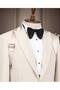 Luxury, Slim Fit, Belt Detail, Men's Suit Jacket, Cream - 2