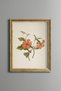 Orange Lilies - Vintage Patterned Painting - Slim Frame