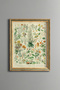 Wildflower Collection - Vintage Patterned Painting - Slim Frame