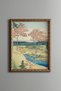 Yuhi Hill in Meguro - Vintage Patterned Painting - Slim Model