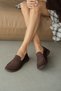 Brelin Thick Heel Single Strap Detail Women's Shoes - Brown Suede - 3