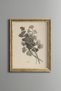 Elegant Wildflowers - Vintage Patterned Painting - Slim Frame