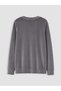 Özmarka New Season Women's Velvet Pajama Set with Gray Embroidery. - 8