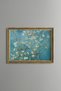 Blossoming Almond Tree - Vintage Patterned Painting - Slim Frame