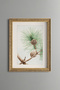 Pine Branch with a Goblet - Vintage Patterned Painting - Slim Model