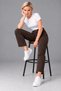 Coffee Brown Women's High-Waisted Mom Jeans - 2