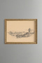 Istanbul Panorama - Vintage Patterned Painting - Slim Model