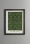 Green Floral Pattern - Vintage Patterned Painting - Slim Model