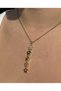 Xuping Rainbow Zircon Stone Detailed Dangle Necklace, Available in Gold and Silver - Stainless Steel. - 3