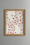 Cherry Blossoms - Vintage Patterned Painting - Slim Frame