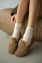 Niska Genuine Leather Plush Women's Shoes - Tan Suede - 5