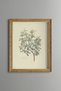 Yellow Flower Branch - Vintage Patterned Painting - Slim Model