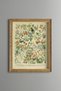Botanical Flowers - Vintage Patterned Painting - Slim Frame
