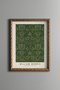 Green Floral Pattern - Vintage Patterned Painting - Slim Model