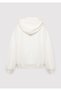 M1S20141 Women's Sweatshirt with Jeans Logo Print, White. - 7
