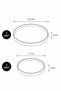 Set of 4 Ceramic Breakfast and Serving Plates with a Wood Grain Design – Black and White, 11 cm and 13 Cm. - 5