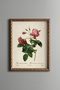 Pink Rose Branch - Vintage Patterned Painting - Slim Model