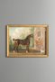 Lord Abergavenny’S Horse and Dog - Vintage Patterned Painting - Slim Model