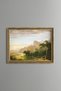 Mountain Valley Landscape - Vintage Patterned Painting - Slim Model