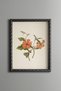 Orange Lilies - Vintage Patterned Painting - Slim Frame