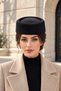 Women's Pillbox Model Hat Without Brim - 2