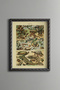 Reptiles - Vintage Patterned Painting - Slim Model