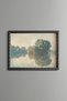Foggy Lake View - Vintage Patterned Painting - Slim Model