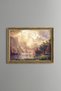 Between the Sierra Nevada Mountains - Vintage Patterned Painting - Slim Model
