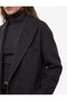 Long-Sleeved, Button-Down, Pocketed, Wrap-Style Cashmere Long Coat. - 4