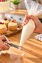 Piping Bag for Decorating Cakes and Pastries—Whipped Cream Bag, Large Size, 50 Count - 2