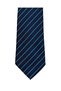 Turquoise Blue Striped Navy Blue Tie – 8 cm Wide. - 6