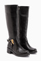 Hope Black Buckled Chunky Heel Women's Boots - 3