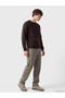 Peak New Season Brown Crew Neck Men's Thick Sweatshirt - 2