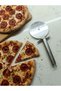 Stainless Steel Pizza Cutter, 21 cm X 9 Cm, with a Wide Blade for Cutting Dough and Pastries.
