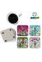 Grinch Christmas Decorative Wooden Coaster Set 0150
