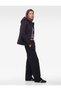 Quilted Padded Jacket with Zippered Hood and Pockets - 4