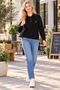 New Season: Embroidered Polo Collar Knit Blouse with Button Detail, Made from Soft Yarn with Braided Hair Design. - 4