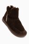 Lorrie Genuine Leather Brown Suede Fur-Lined Women's Ankle Boots. - 2
