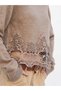 New season women's knit blouse with bicycle neckline and lace details 190869 - 8