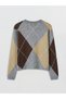 Women's Tricot Sweater with Diamond Embroidery for Style Enthusiasts from Uzg Store - 5