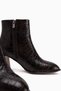 Marion Coffee Crocodile-Patterned Heeled Women's Boots. - 4