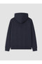 Peak New Season Navy Blue Hooded Men's Zippered Sweatshirt - 7