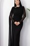 Bicycle collar buckle shawl detail dress k-262760 - 2