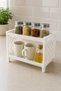 2-Tier Organizer Shelf, Plastic with Perforated Base, Countertop Organizer, 1 Piece